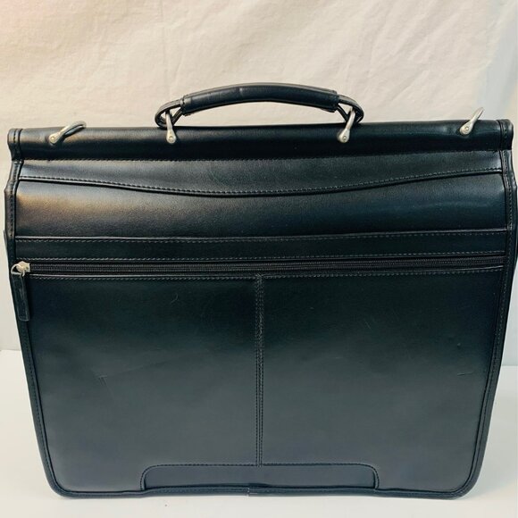 Samsonite Black Leather Portfolio Briefcase - Picture 5 of 15